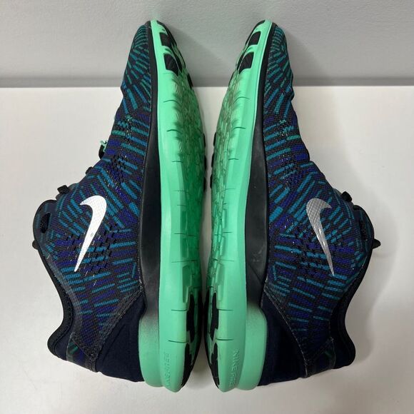 Nike Free 5.0 TR Fit 5 Blue Green Training Sneakers Womens Size 6.5 Athletic Run - Picture 10 of 10